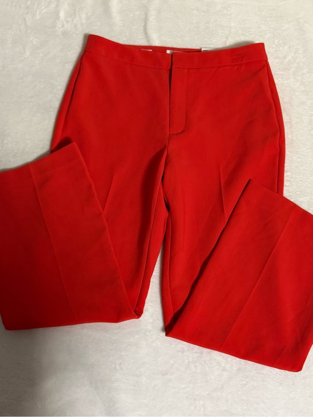 Nine West Kick Flare Pants Women’s 8 Cosmic Lava Red High Rise Stretch NWT